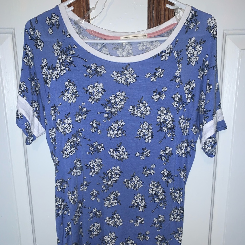 Light Blue floral top
